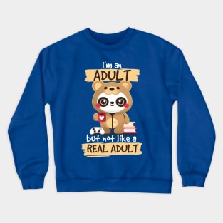 Adult panda bear Crewneck Sweatshirt